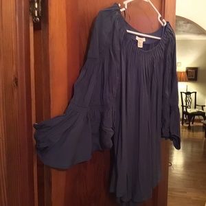 NWOT Sundance indigo blouse in medium.